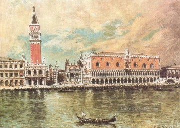 städtische Landschaft Werke - plazzo ducale venice Giorgio de Chirico Szenen Stadtbild
